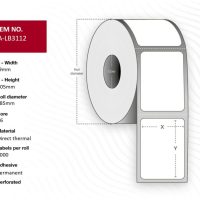 Capture RFID-etikett 99x105 - Kjerne 76. Hvit. DT. Permanent. 185mm diameter. 1000 etiketter per rull. 1 rull per eske.