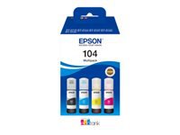 EPSON EcoTank 104 4-pack BK Y C M ink refill for EcoTank ET-14100 1810 2721 2810 2811 2812 2814 2815 2820 2821 2825 2826 4800